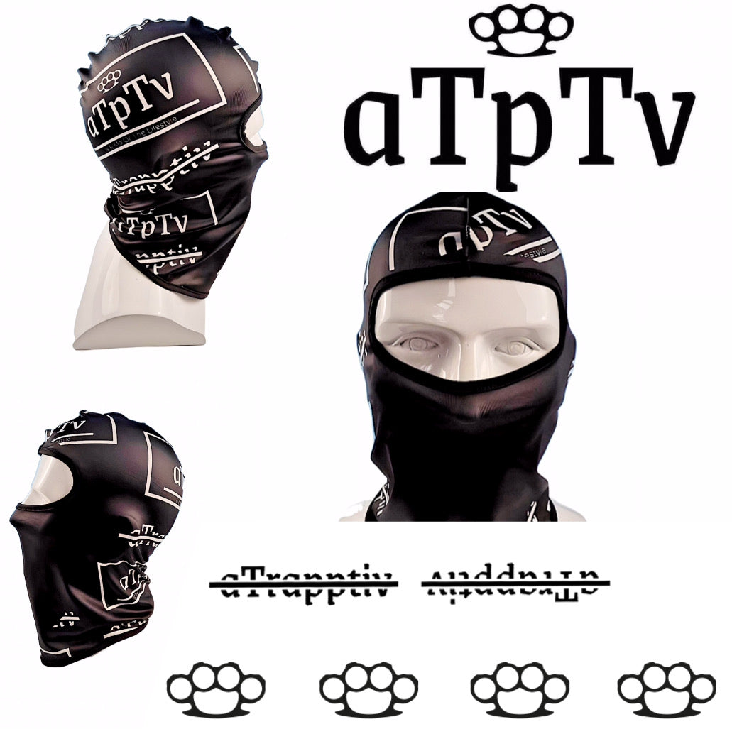 BLACK/WHITE SKII MASK